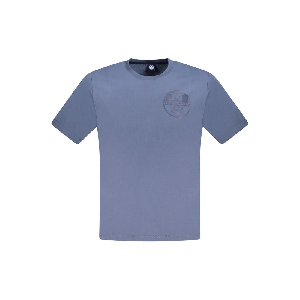 Blue Cotton Men T-Shirt-North Sails-LabelTerrace.com