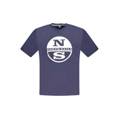 Blue Cotton Men T-Shirt-North Sails-LabelTerrace.com