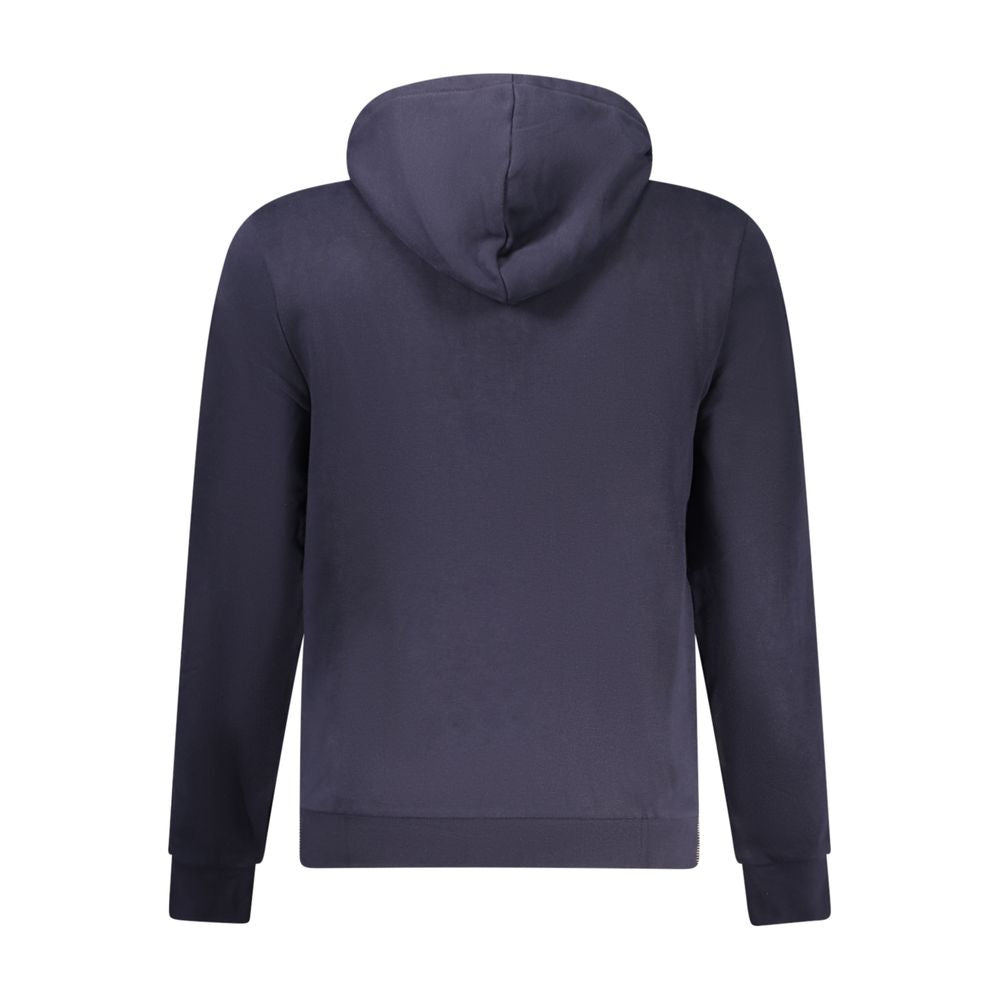Blue Cotton Men's Hoodie-Napapijri-LabelTerrace.com