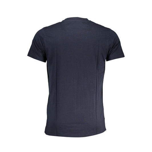 Blue Cotton T-Shirt-Cavalli Class-LabelTerrace.com