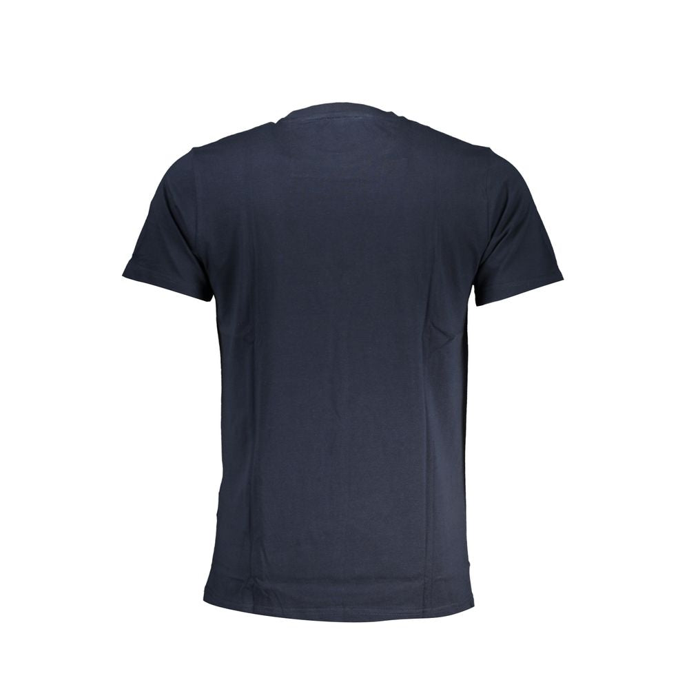 Blue Cotton T-Shirt-Cavalli Class-LabelTerrace.com