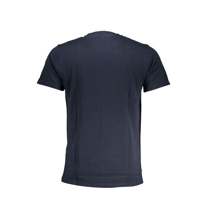 Blue Cotton T-Shirt-Cavalli Class-LabelTerrace.com