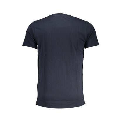 Blue Cotton T-Shirt-Cavalli Class-LabelTerrace.com