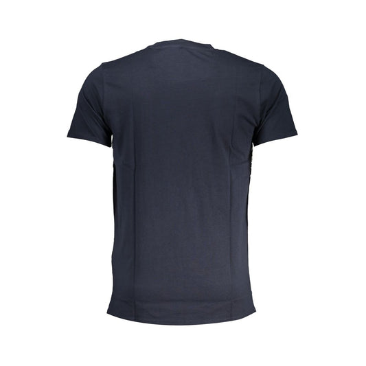 Blue Cotton T-Shirt-Cavalli Class-LabelTerrace.com