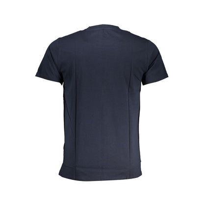 Blue Cotton T-Shirt-Cavalli Class-LabelTerrace.com