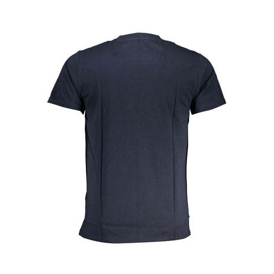 Blue Cotton T-Shirt-Cavalli Class-LabelTerrace.com