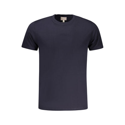 Blue Cotton T-Shirt-Guess Jeans-LabelTerrace.com
