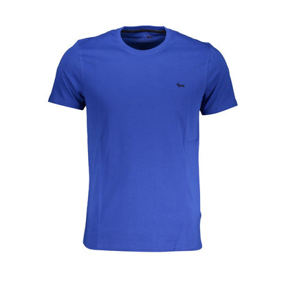 Blue Cotton T-Shirt-Harmont & Blaine-LabelTerrace.com