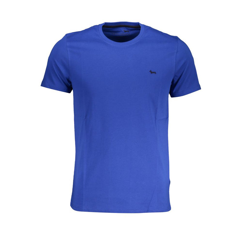 Blue Cotton T-Shirt-Harmont & Blaine-LabelTerrace.com