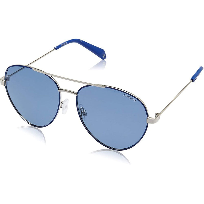 Blue Metal Sunglasses-Polaroid-LabelTerrace.com