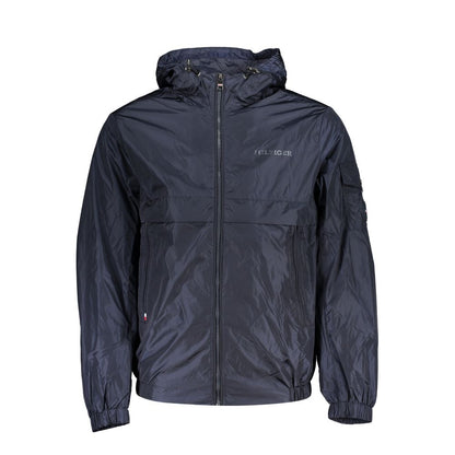 Blue Nylon Men's Jacket-Tommy Hilfiger-LabelTerrace.com