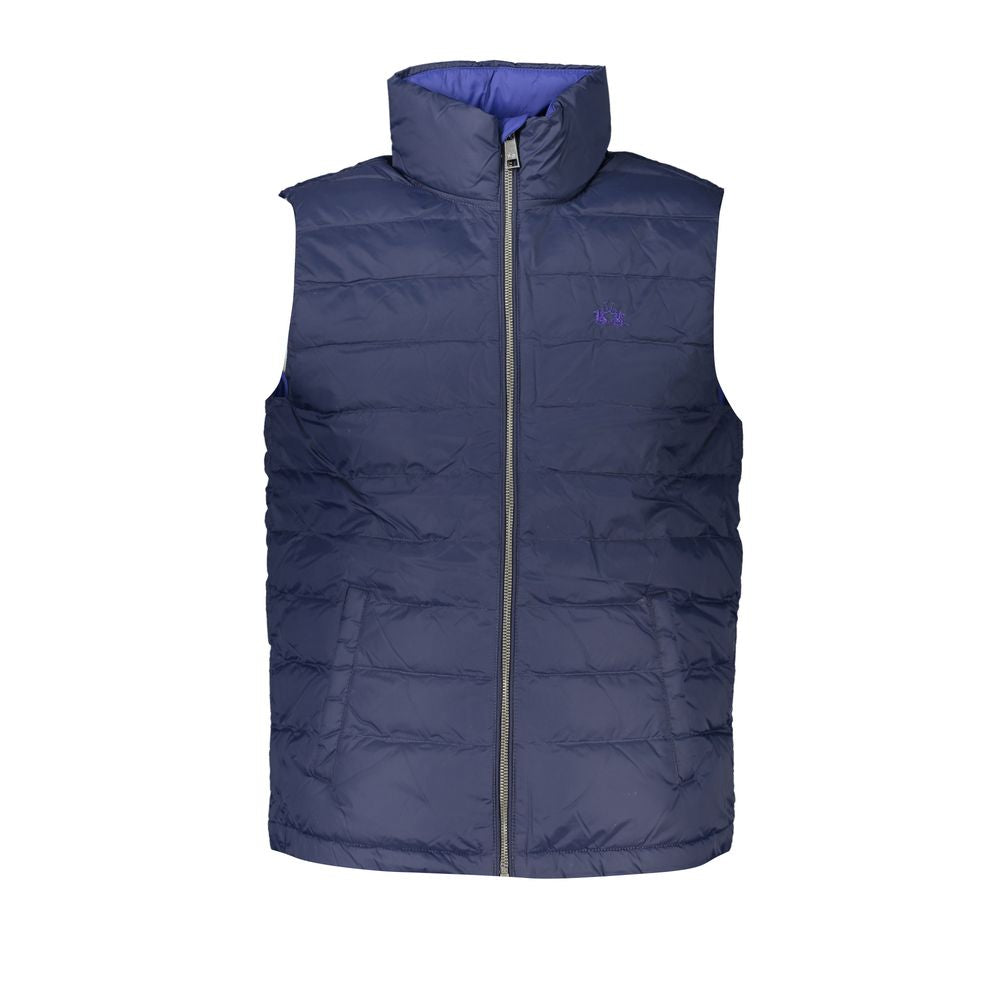 Blue Polyamide Men Jacket-La Martina-LabelTerrace.com