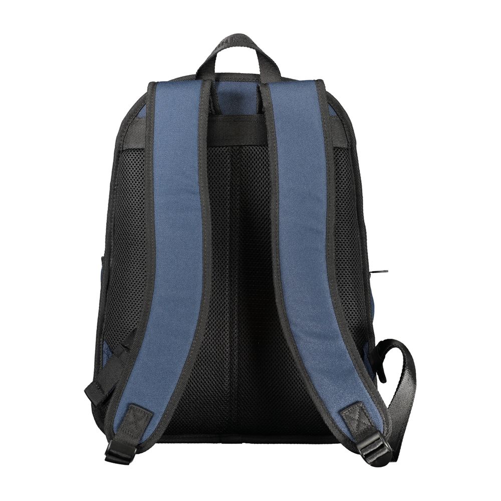 Blue Polyester Backpack-Tommy Hilfiger-LabelTerrace.com