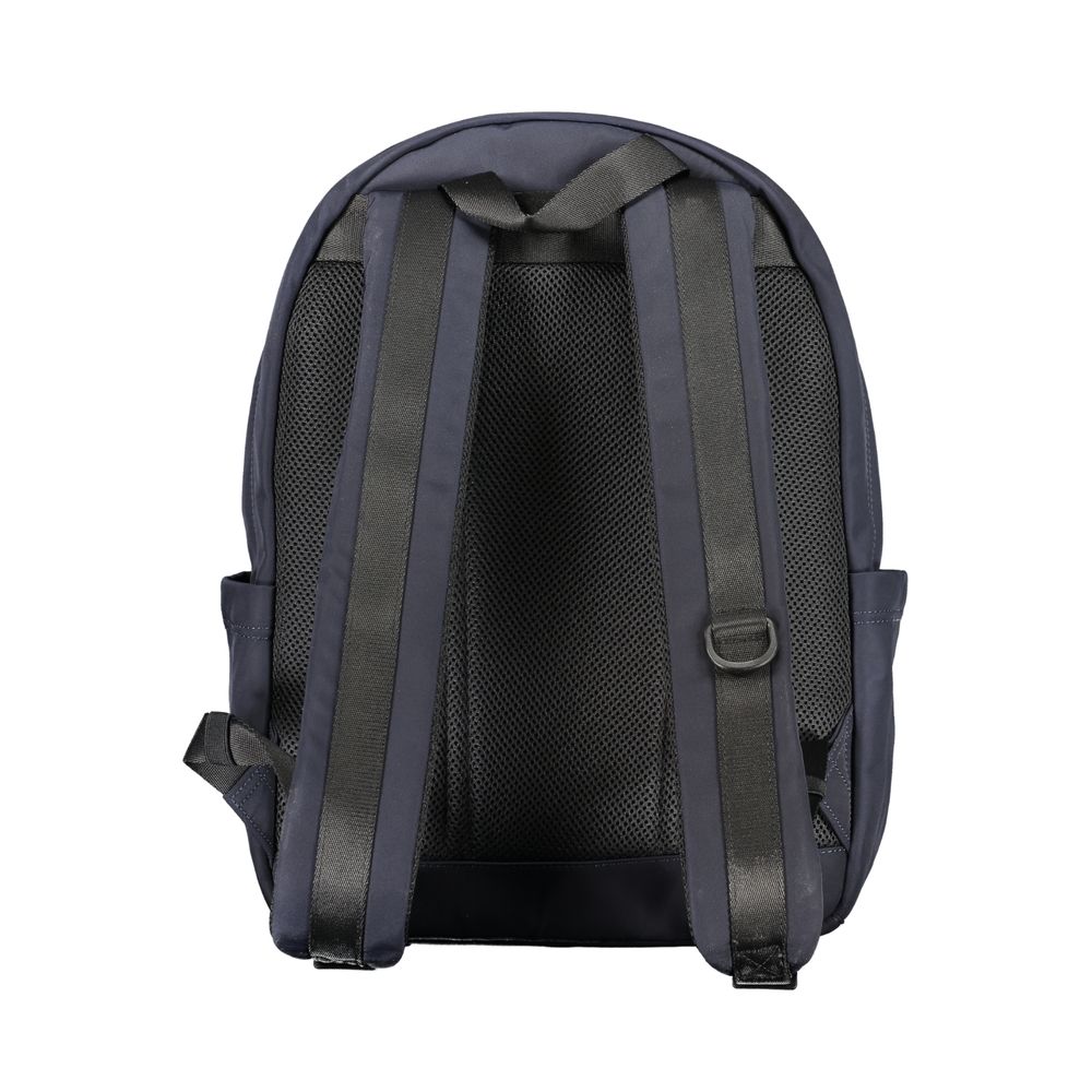 Blue Polyester Backpack-Tommy Hilfiger-LabelTerrace.com