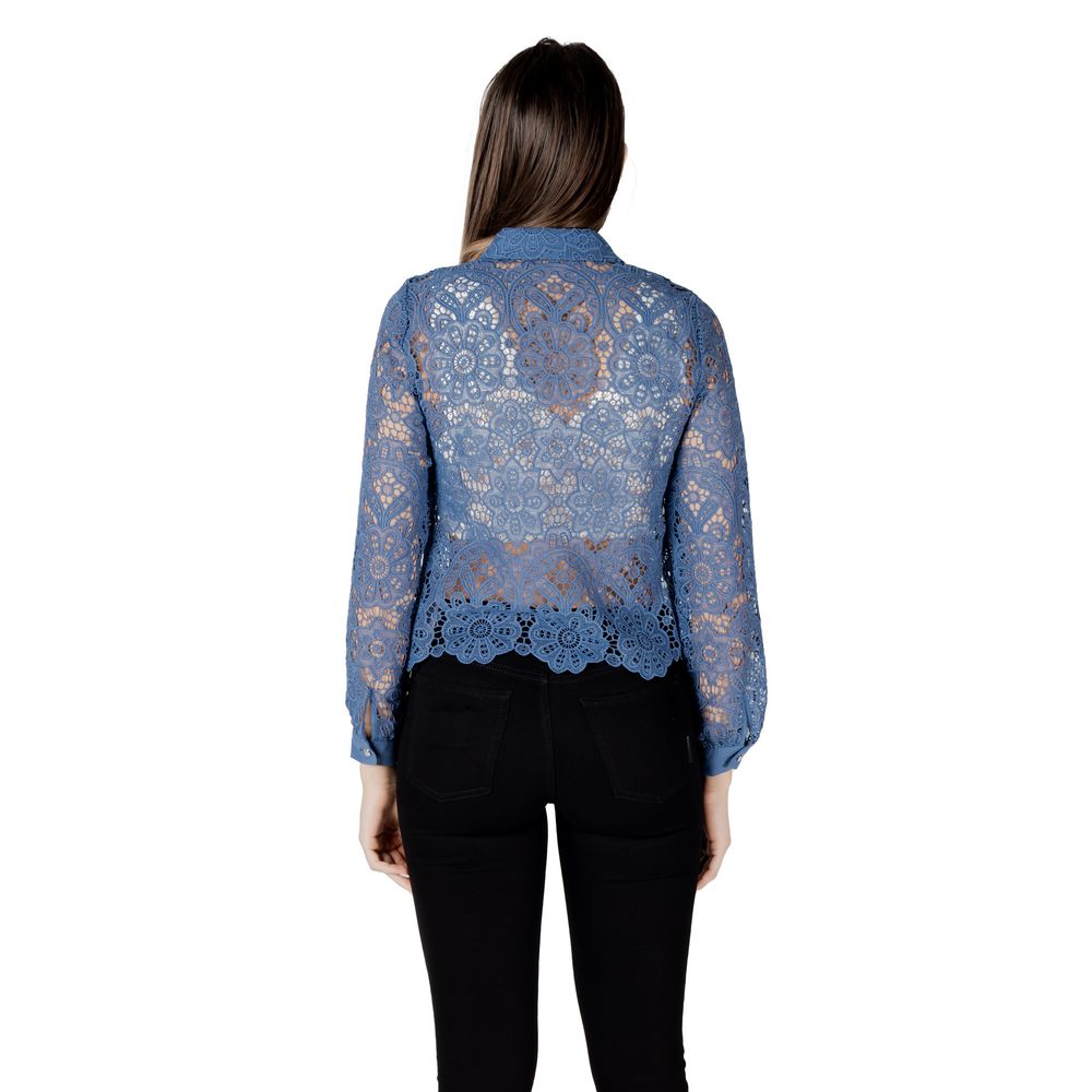 Blue Polyester Blouse-Morgan De Toi-LabelTerrace.com