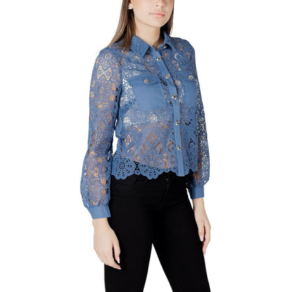 Blue Polyester Blouse-Morgan De Toi-LabelTerrace.com