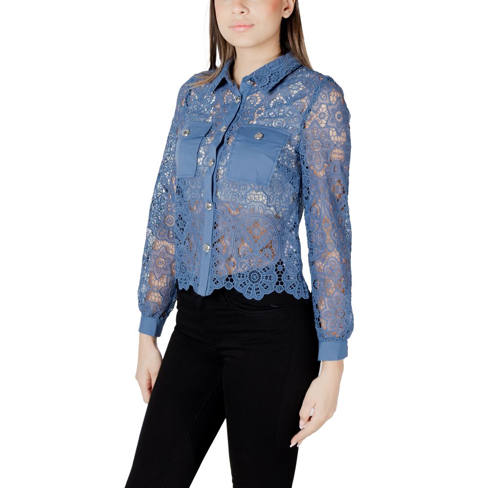 Blue Polyester Blouse-Morgan De Toi-LabelTerrace.com
