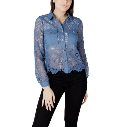 Blue Polyester Blouse-Morgan De Toi-LabelTerrace.com