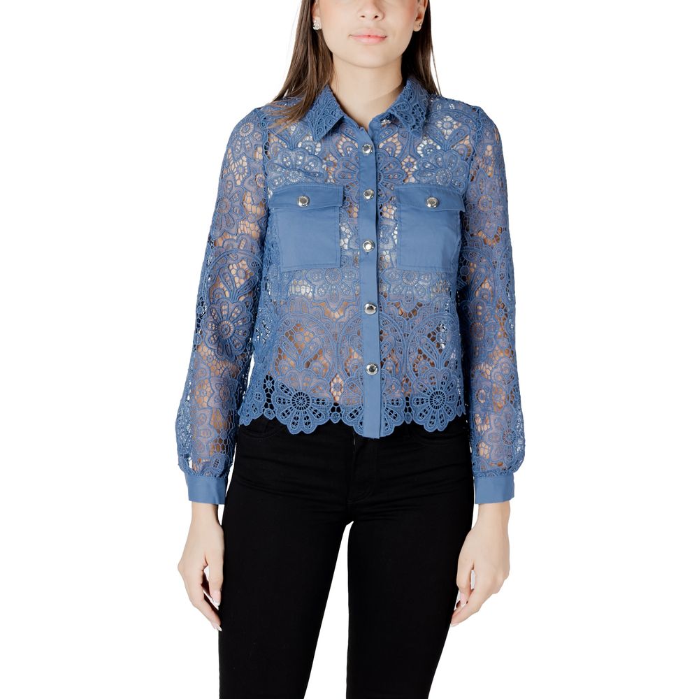Blue Polyester Blouse-Morgan De Toi-LabelTerrace.com