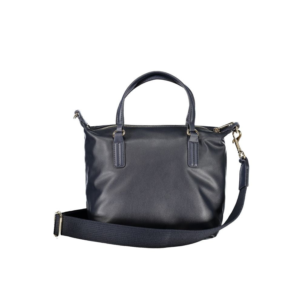 Blue Polyester Handbag-Tommy Hilfiger-LabelTerrace.com