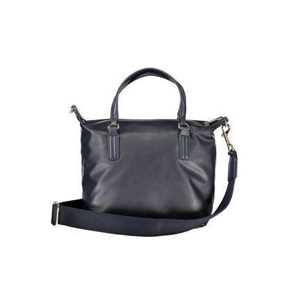 Blue Polyester Handbag-Tommy Hilfiger-LabelTerrace.com