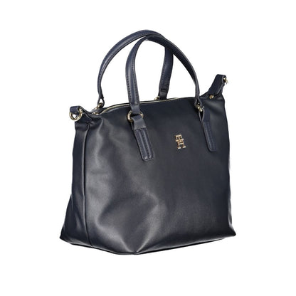 Blue Polyester Handbag-Tommy Hilfiger-LabelTerrace.com