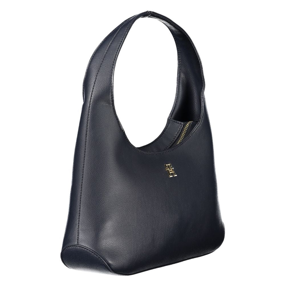 Blue Polyester Handbag-Tommy Hilfiger-LabelTerrace.com