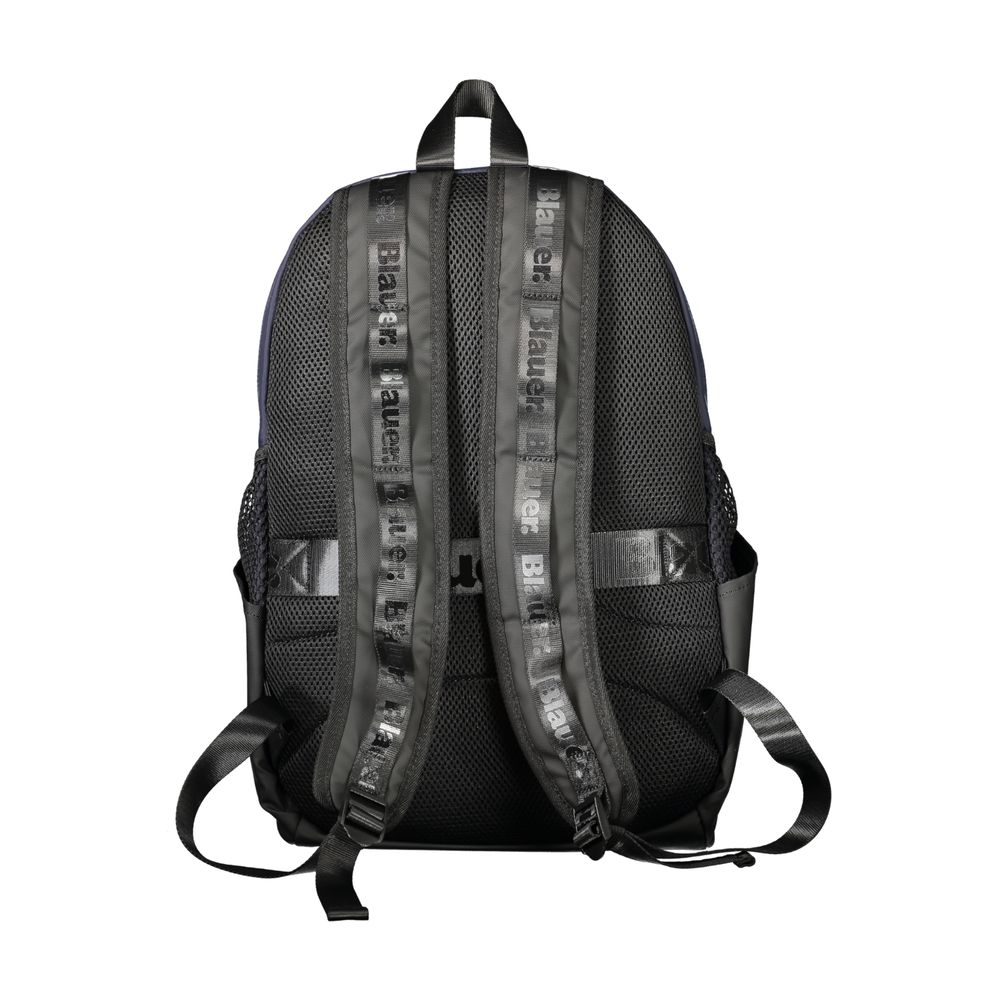 Blue Polyester Men Backpack-Blauer-LabelTerrace.com