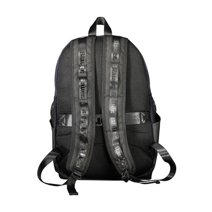 Blue Polyester Men Backpack-Blauer-LabelTerrace.com