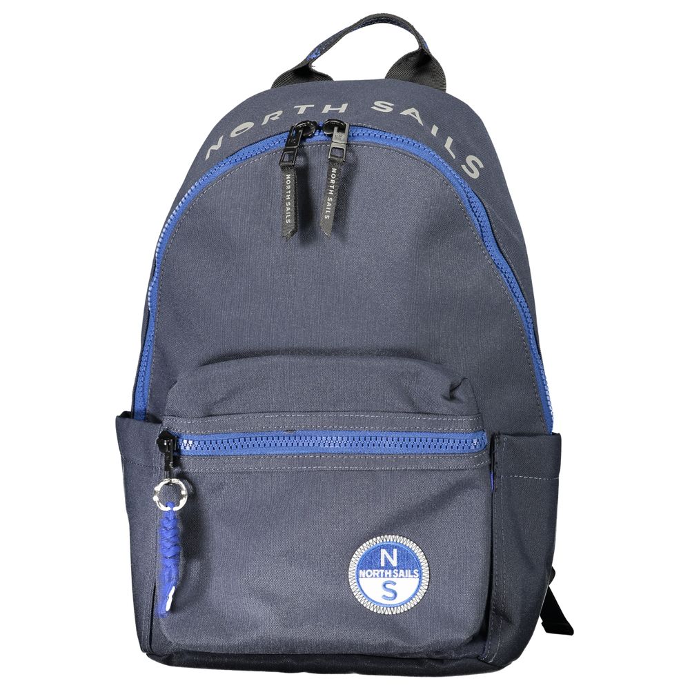 Blue Polyester Men Backpack-North Sails-LabelTerrace.com