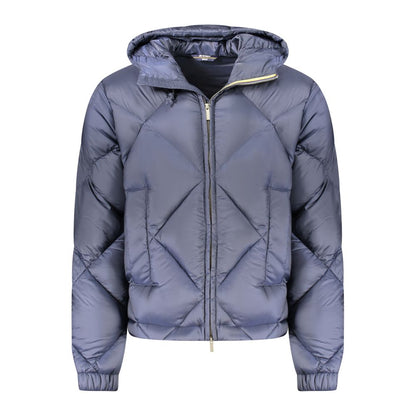Blue Polyester Men Jacket-K-WAY-LabelTerrace.com