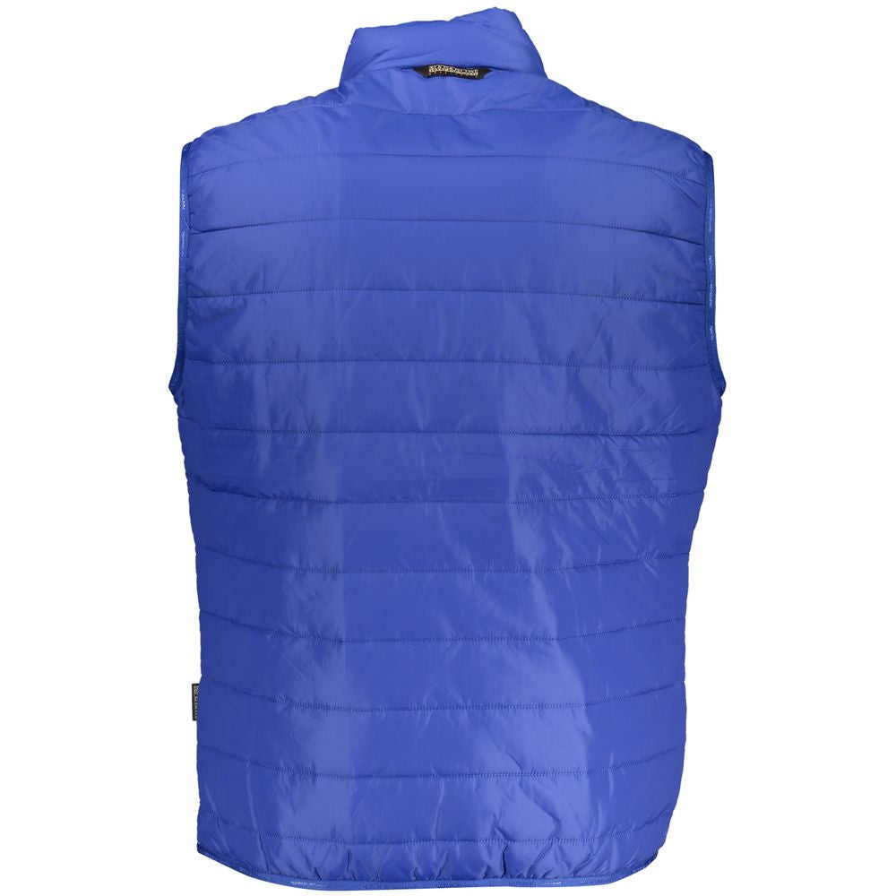 Blue Polyester Men Jacket-Napapijri-LabelTerrace.com