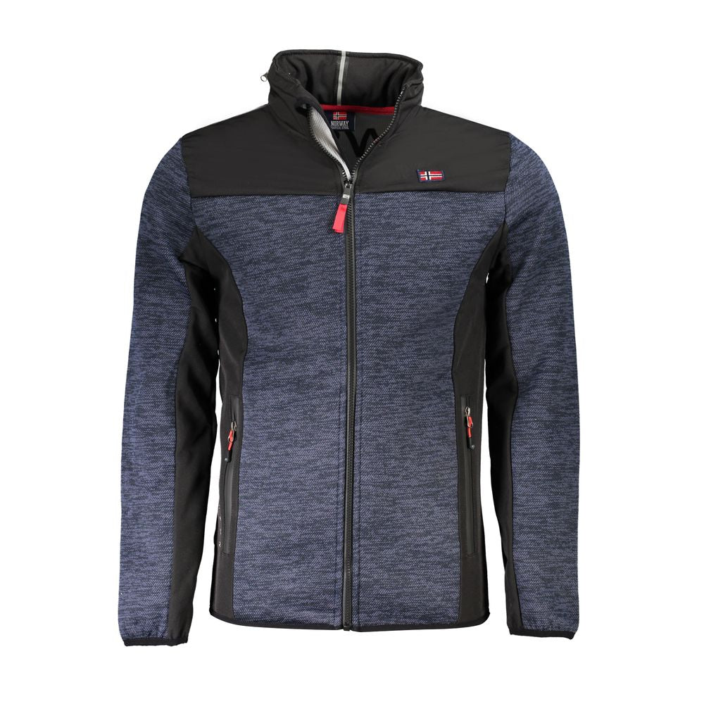 Blue Polyester Men's Sports Jacket-Norway 1963-LabelTerrace.com