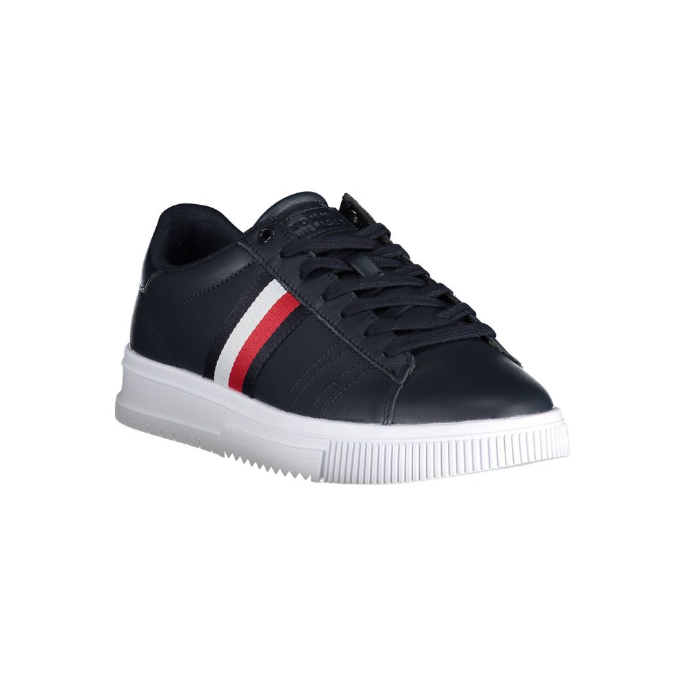 Blue Polyester Sneaker-Tommy Hilfiger-LabelTerrace.com