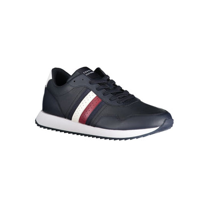 Blue Polyester Sneaker-Tommy Hilfiger-LabelTerrace.com