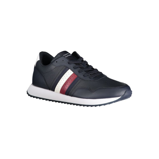 Blue Polyester Sneaker-Tommy Hilfiger-LabelTerrace.com
