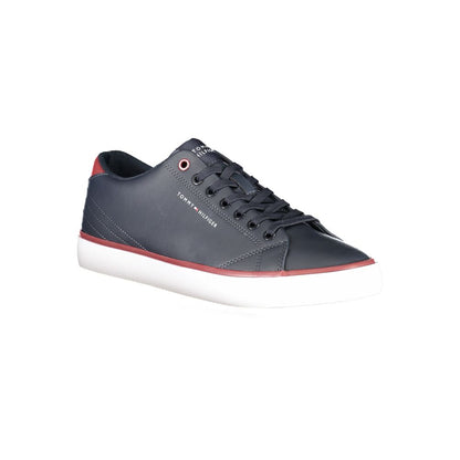 Blue Polyester Sneaker-Tommy Hilfiger-LabelTerrace.com