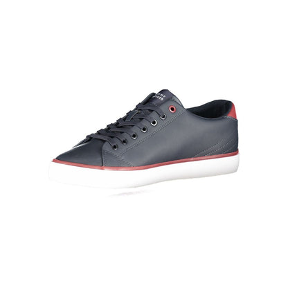 Blue Polyester Sneaker-Tommy Hilfiger-LabelTerrace.com