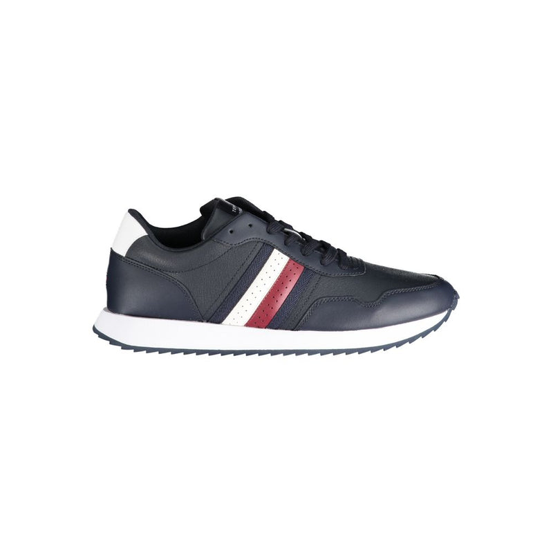 Blue Polyester Sneaker-Tommy Hilfiger-LabelTerrace.com