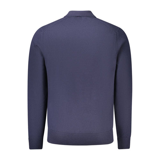 Blue Wool Mens Sweater-Hugo Boss-LabelTerrace.com