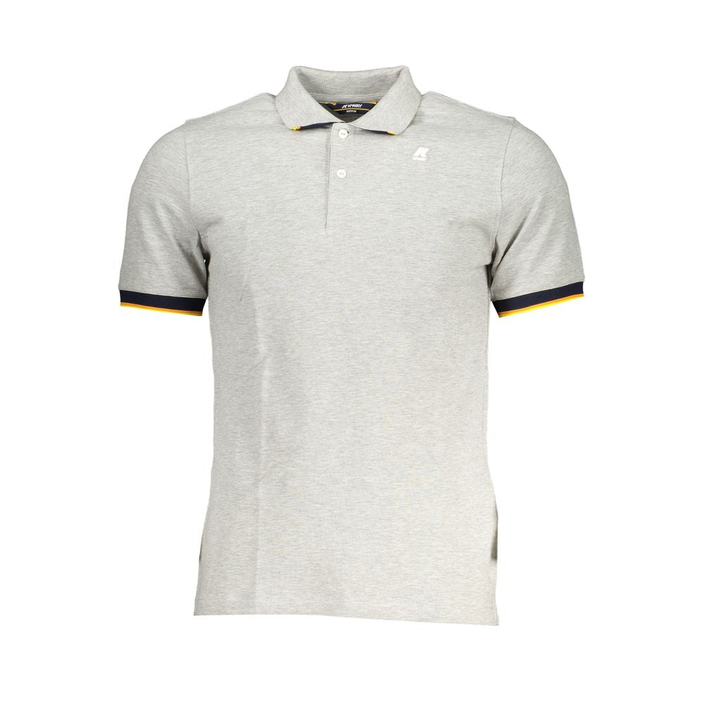 Brown Cotton Men Polo Shirt-K-WAY-LabelTerrace.com
