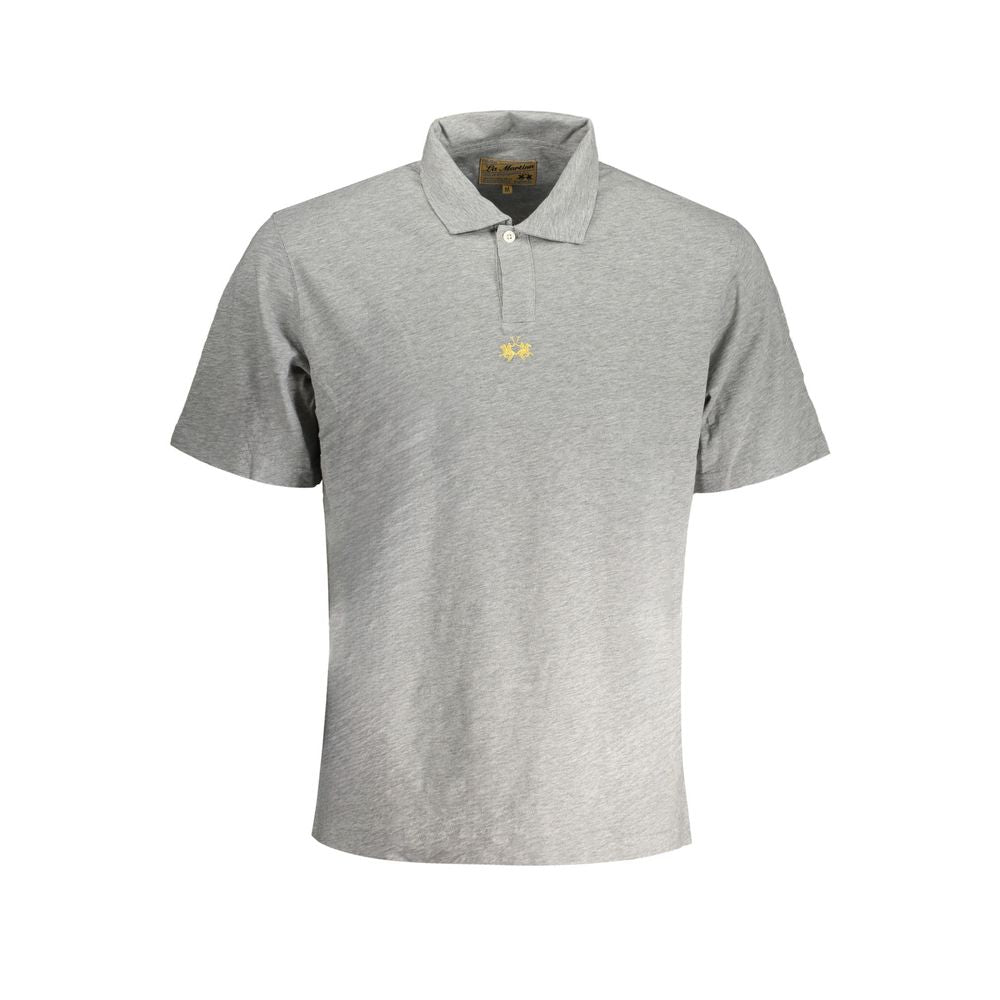 Brown Cotton Men Polo Shirt-La Martina-LabelTerrace.com