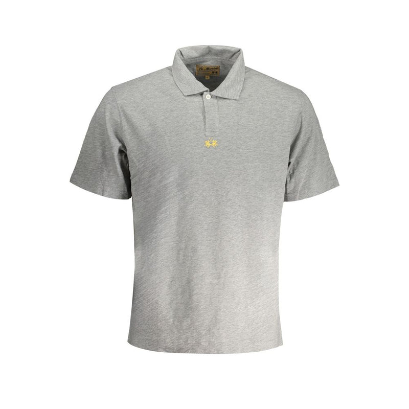 Brown Cotton Men Polo Shirt-La Martina-LabelTerrace.com
