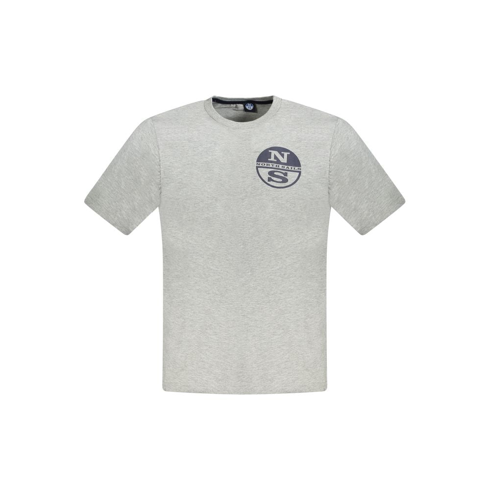 Brown Cotton Men T-Shirt-North Sails-LabelTerrace.com