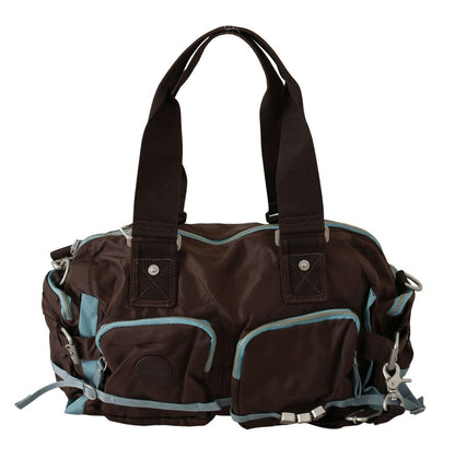 Brown Handbag Duffel Travel Purse-WAYFARER-LabelTerrace.com