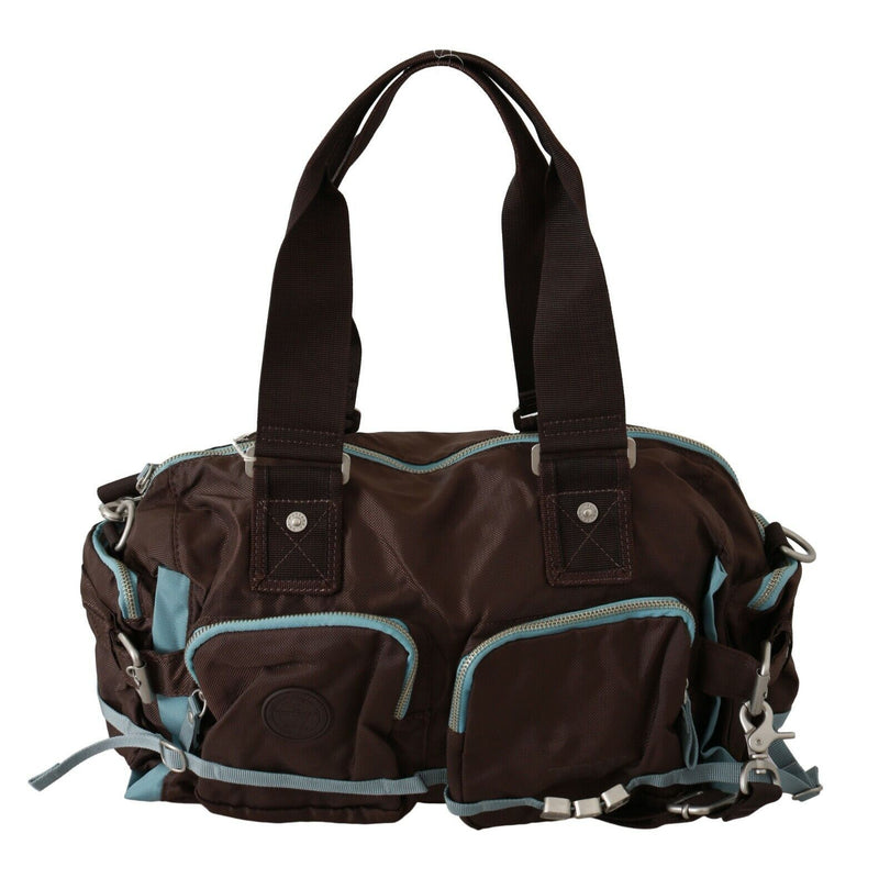 Brown Handbag Duffel Travel Purse-WAYFARER-LabelTerrace.com