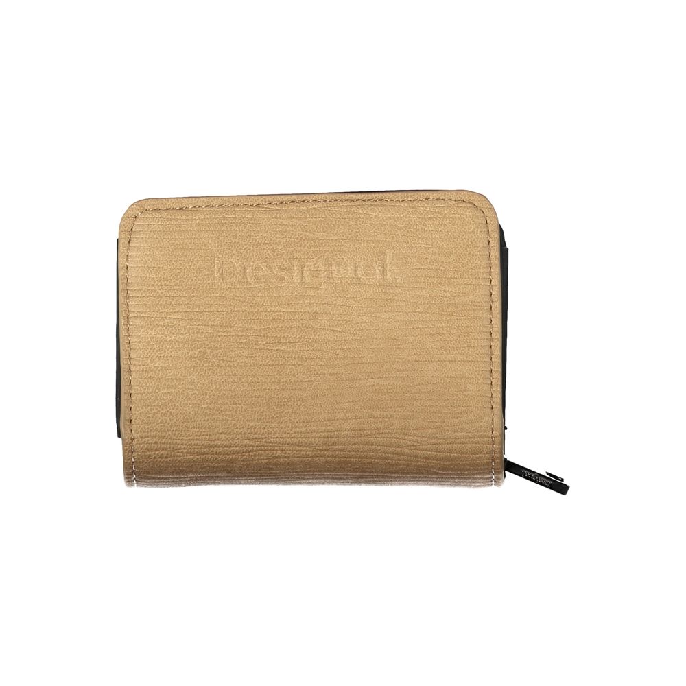 Brown Polyethylene Wallet-Desigual-LabelTerrace.com