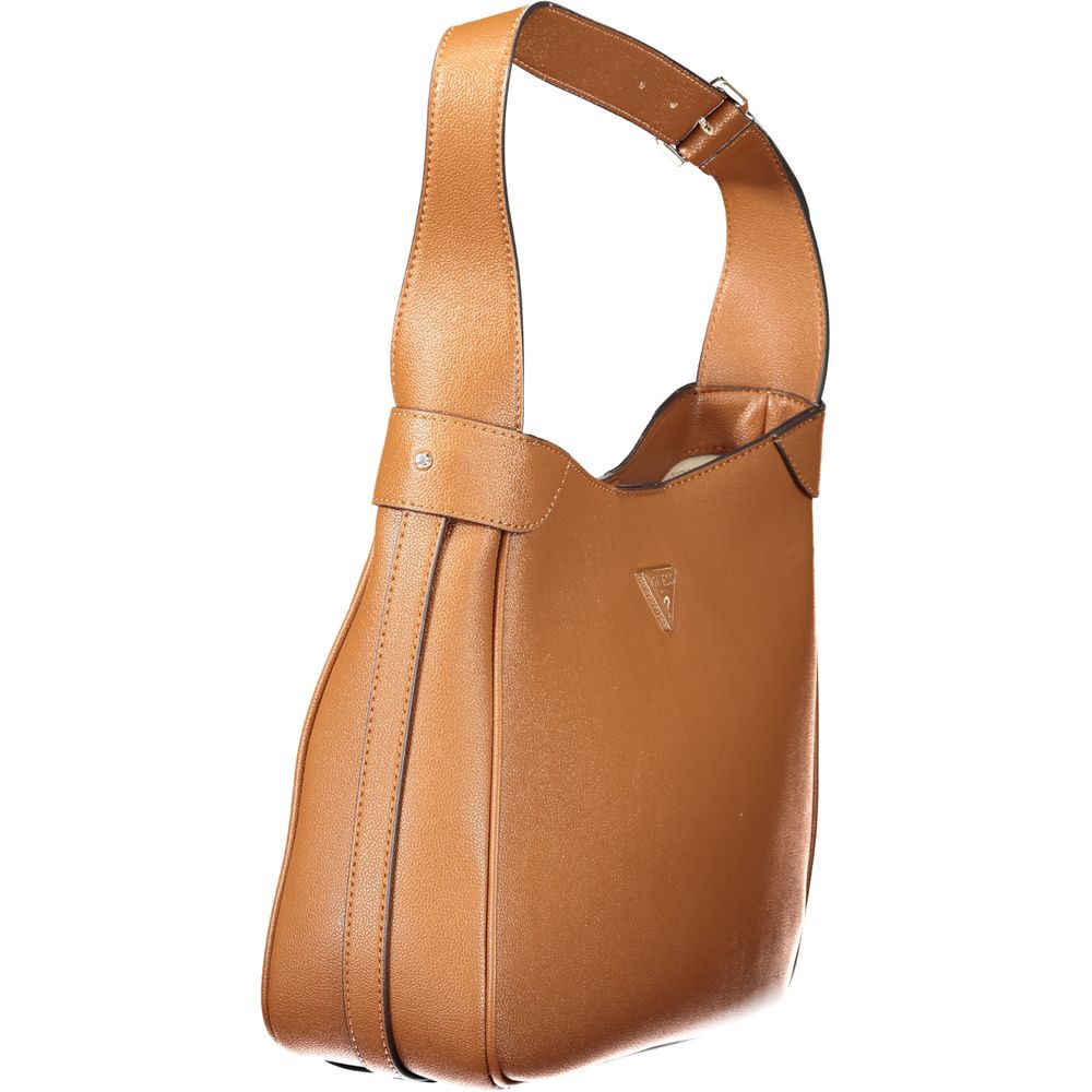 Brown Polyethylene Women Handbag-Guess Jeans-LabelTerrace.com