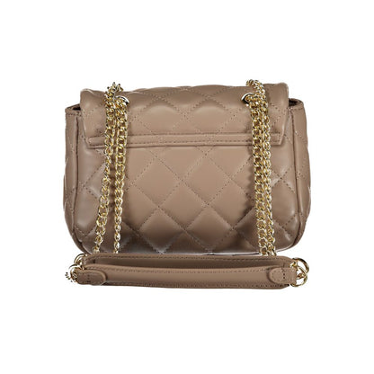 Brown Polyethylene Women Handbag-Mario Valentino-LabelTerrace.com