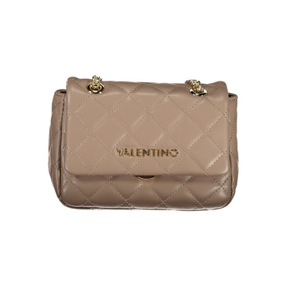 Brown Polyethylene Women Handbag-Mario Valentino-LabelTerrace.com